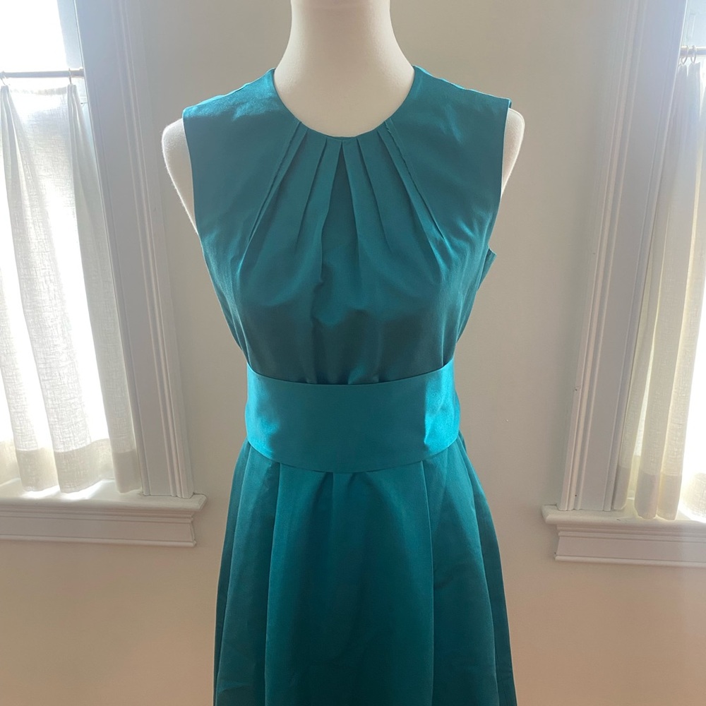 Yves Saint Laurent Teal Sleeveless Dress, Size 6